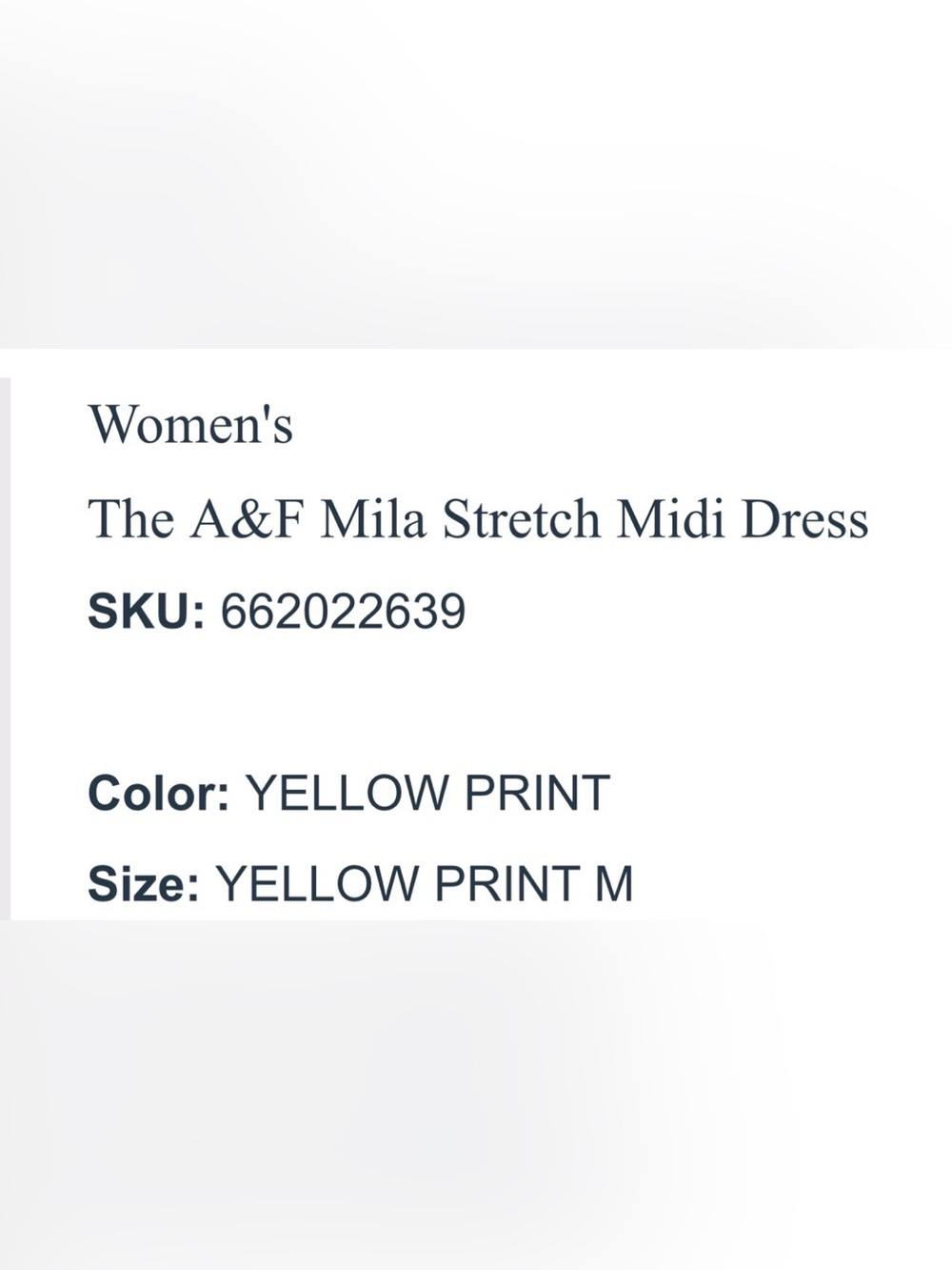 Abercrombie & Fitch Mila Stretch Midi Dress Lemon Print - Picture 4 of 4